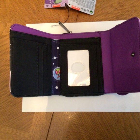 Nickelodeon Invader Zim Purple and Black Wallet - Picture 5 of 5